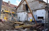 Travaux de la bibliothèque au mois d'octobre 2021