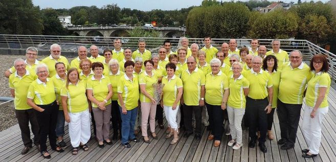 Photo de classe pour les polos verts 
