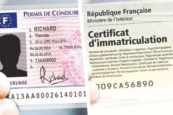 Certificat d’immatriculation
