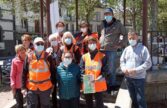 L'association Sport pour Tous est prête à partir pour la collecte des déchets dans la ville