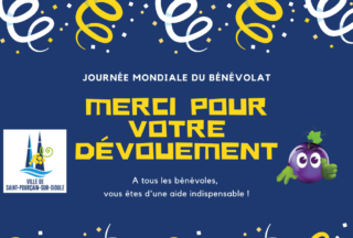 Remerciements Journée Mondiale du bénévolat