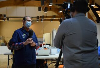 Bruno Bouvier un an centre de vaccination