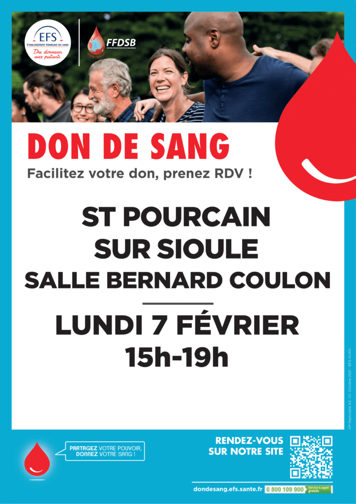 Don du sang 7 février 