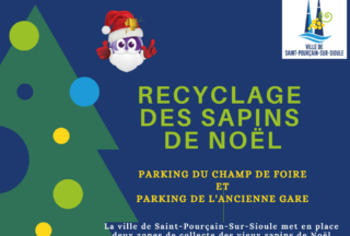 Affiche recyclage des sapins de noel 2021