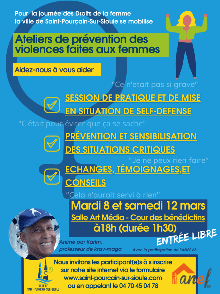 Affiche-ateliers de prévention des violences faites aux femmes