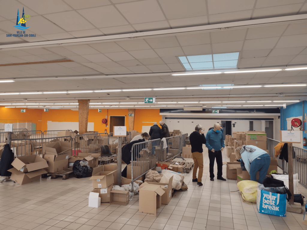 premier jour de collecte pour les réfugiés ukrainiens
