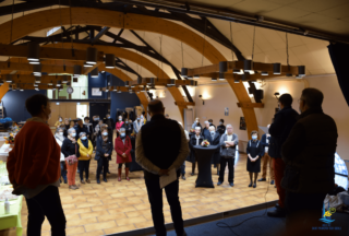 Discours lors du repas de remerciement organisé pour les bénévoles et le personnel de santé le samedi 2 avril