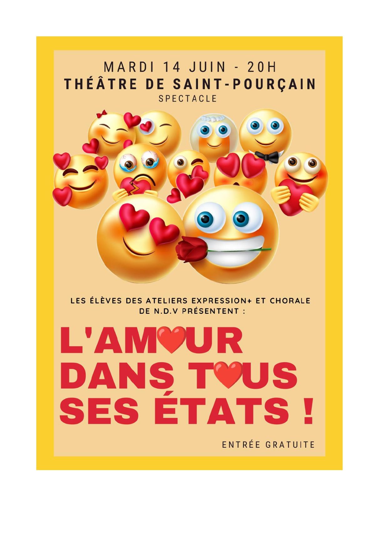 Théâtre – L’amour dans tous ses états