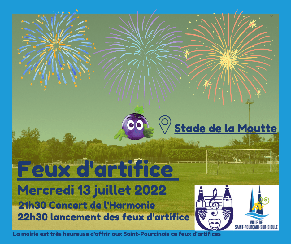 Feux d'artifices - 13 juillet 2022 - Stade de la Moutte 