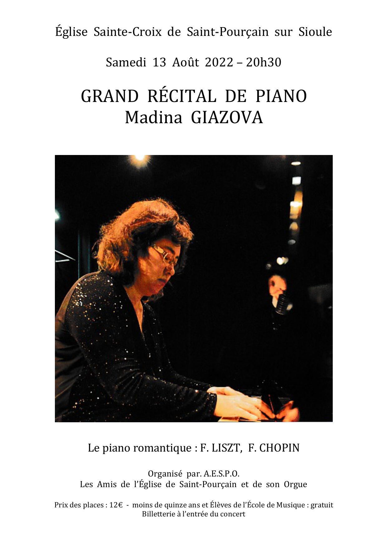 Grand récital de piano – Madina Giazova