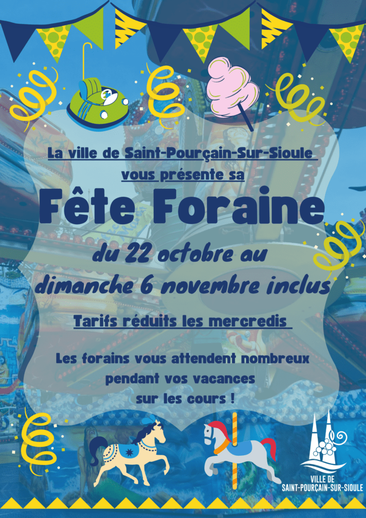Affiche Fête foraine du 22 au 6 novembre 2022