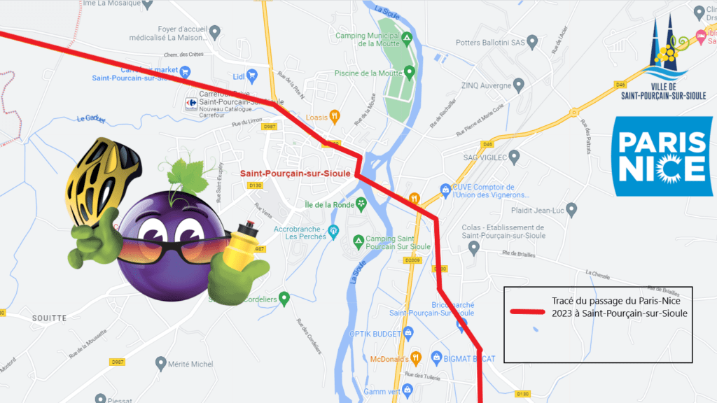 Parcours passage Paris-Nice 2023