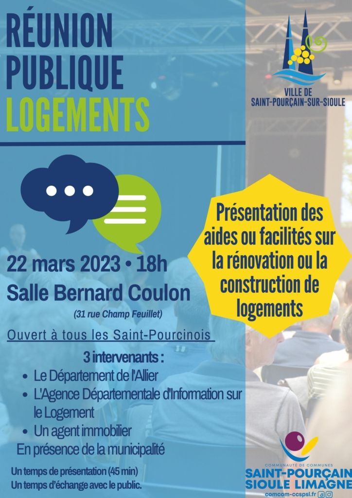 Réunion publique 22 mars sur le logements