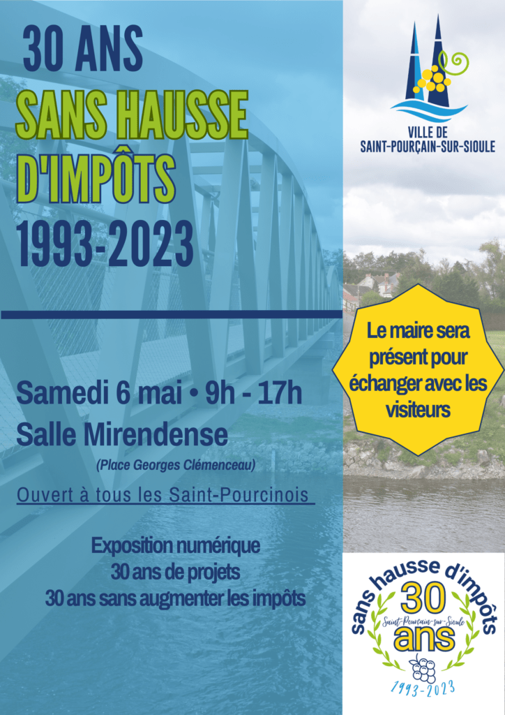 Affiche 30 ans sans hausse d'impôts