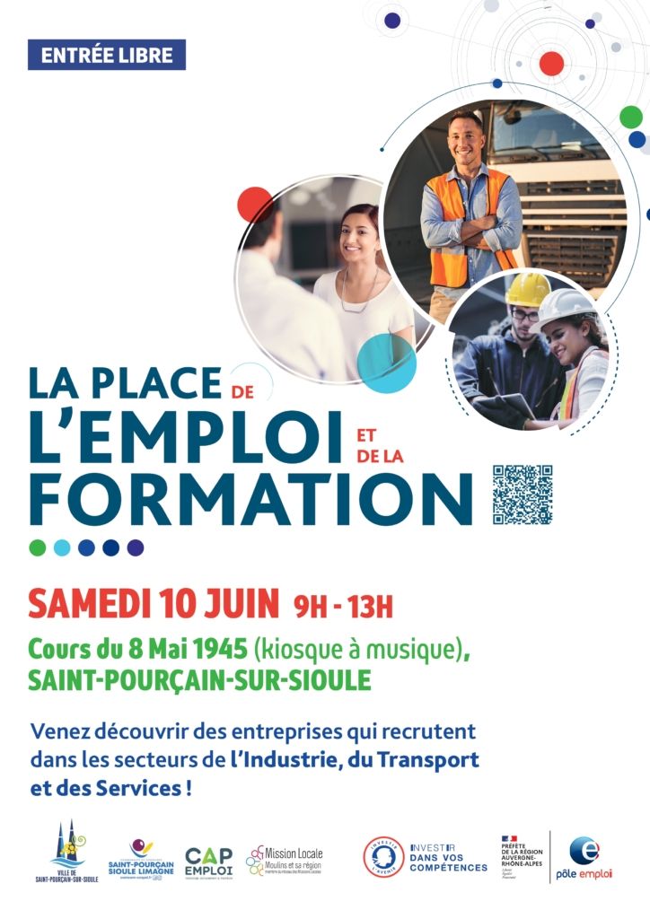 Forum de l'emploi le samedi 10 juin place du marché 