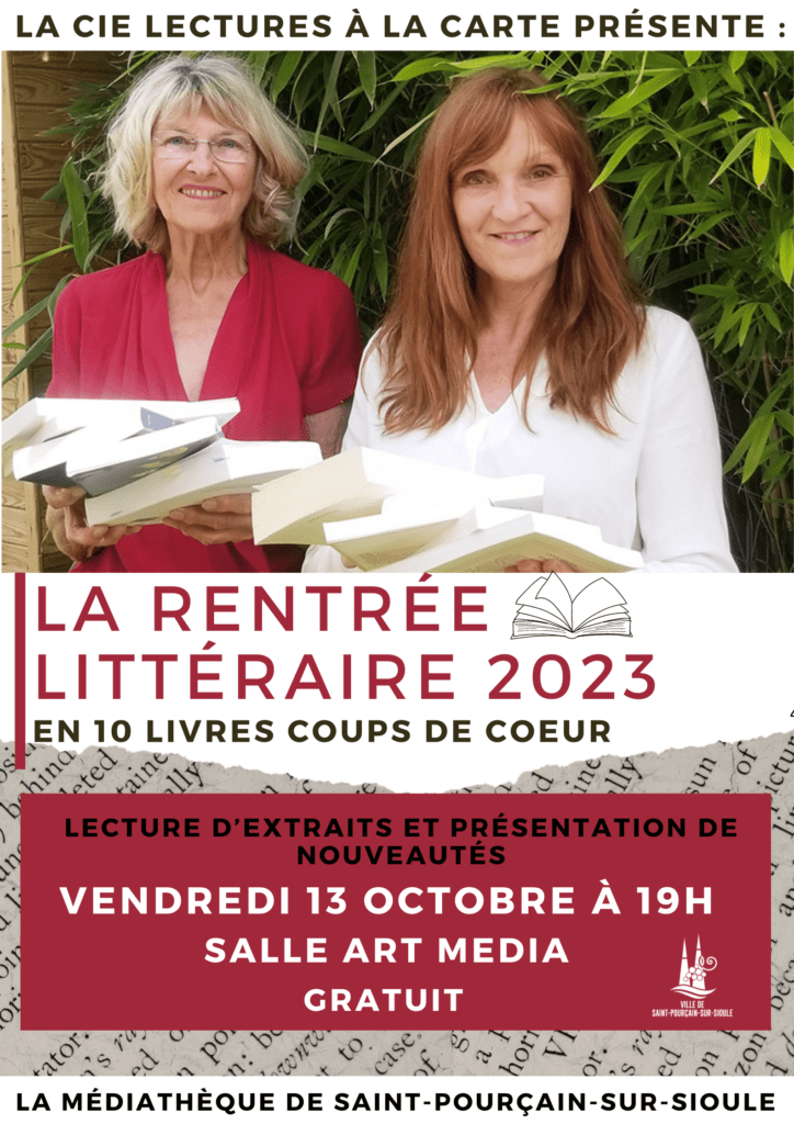 Affiche rentrée littéraire 2023