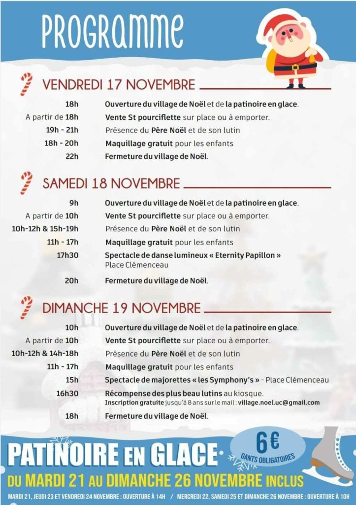 Programme du marché de Noël 2023