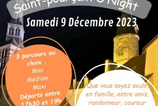 Saint Pourcain o'night - Course d'orientation dec 2023