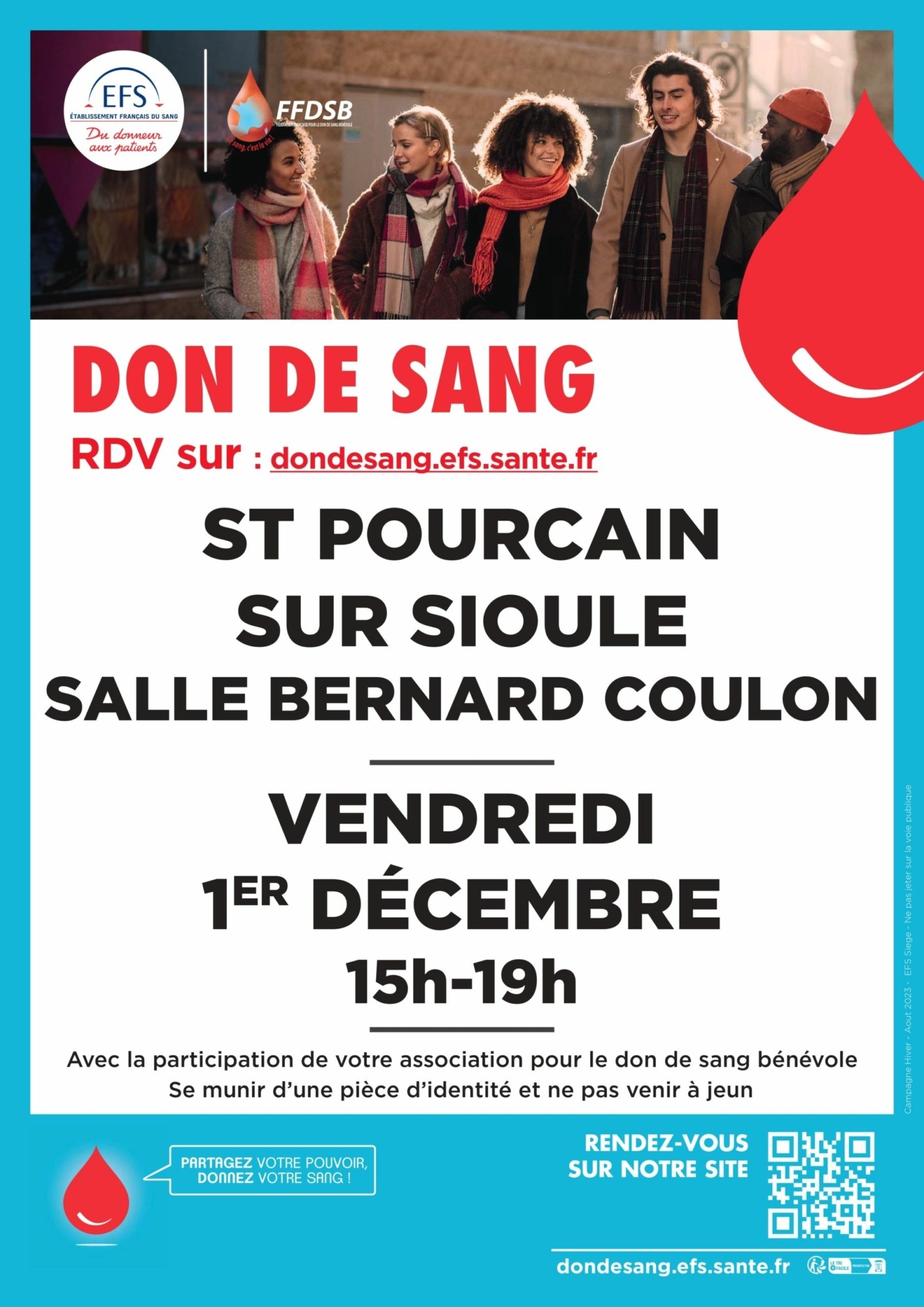 Don du sang – mercredi 17 janvier