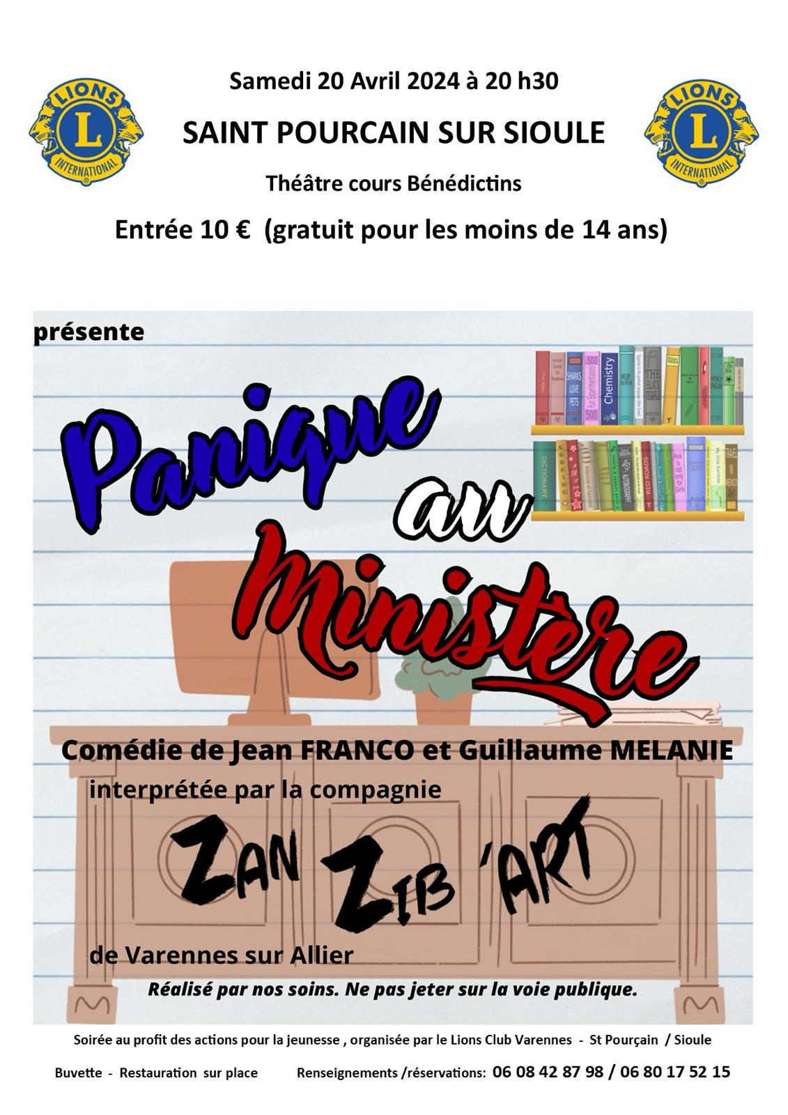 Spectacle « Panique au ministère »