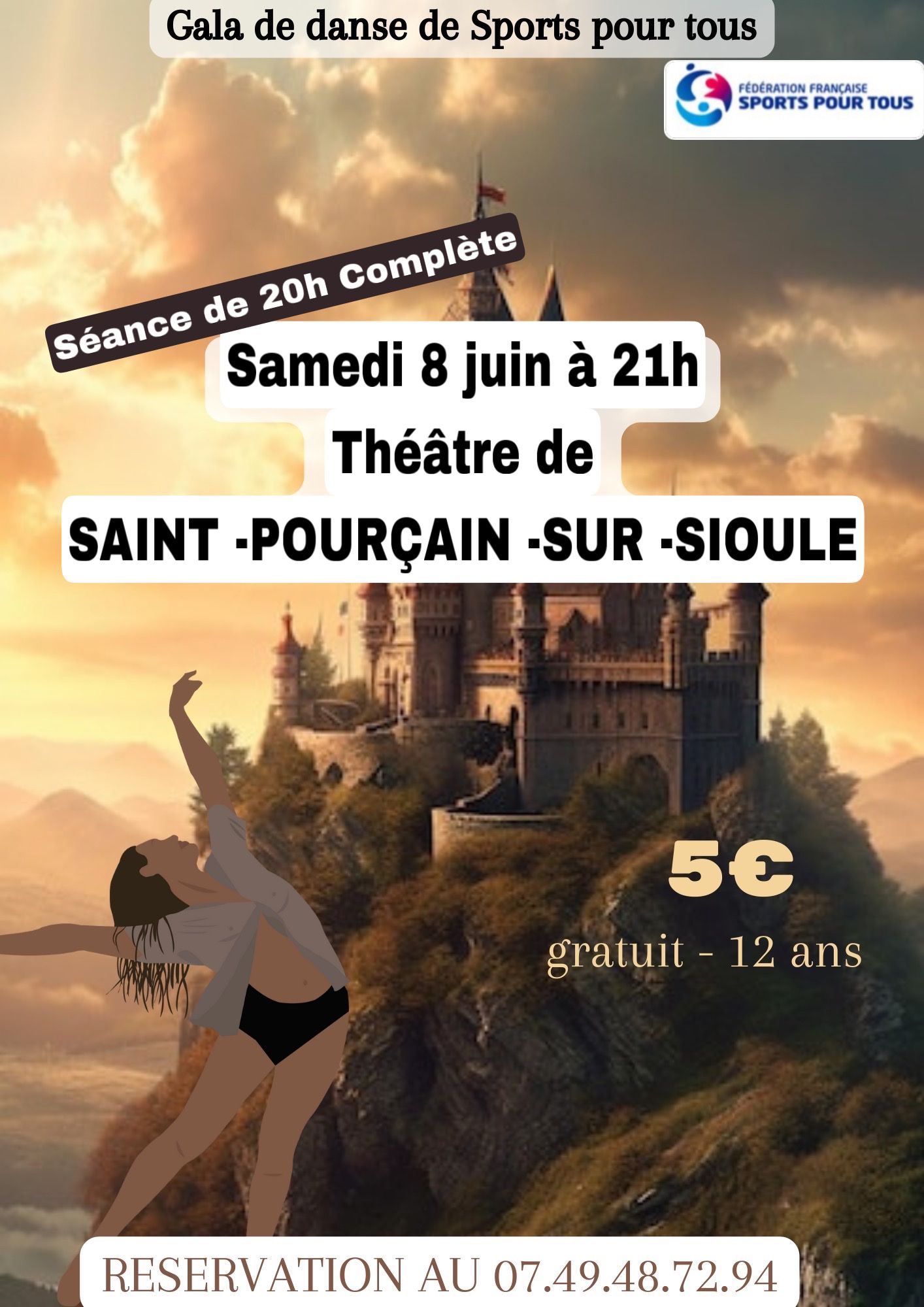 Gala de danse organisé par Aurore