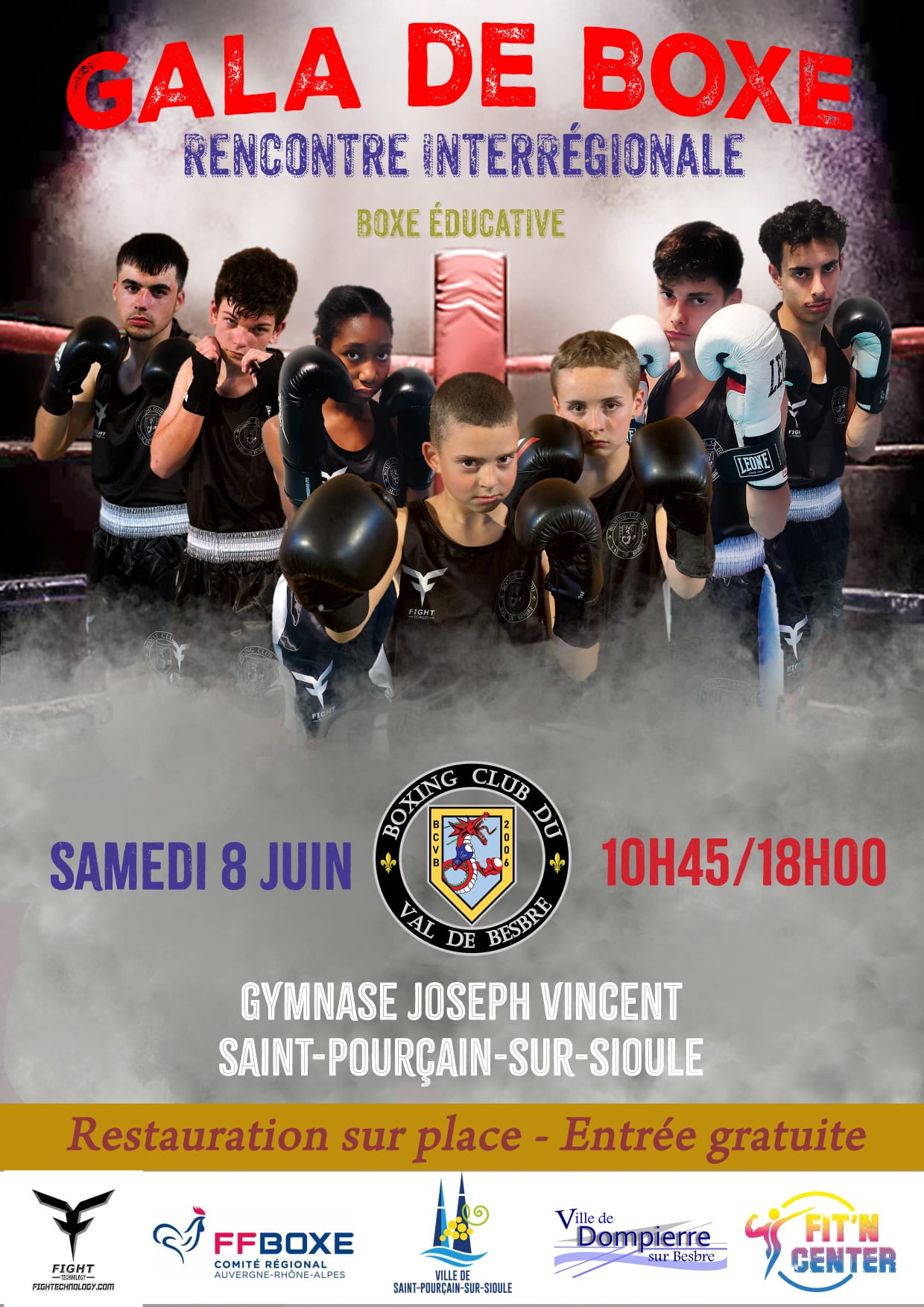 Gala de boxe du Boxing club Val de Besbre