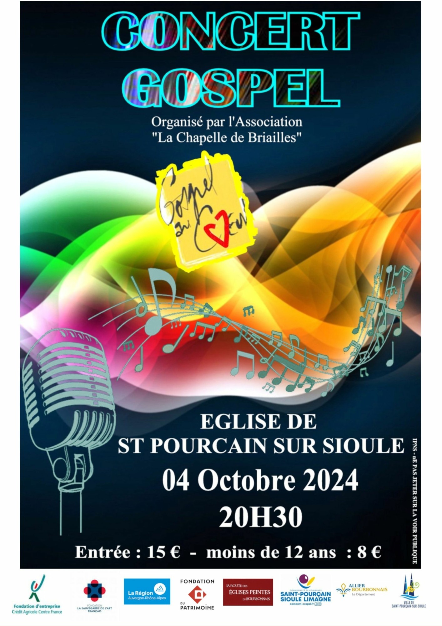 Concert de Gospel de l’association de la chapelle de Briailles