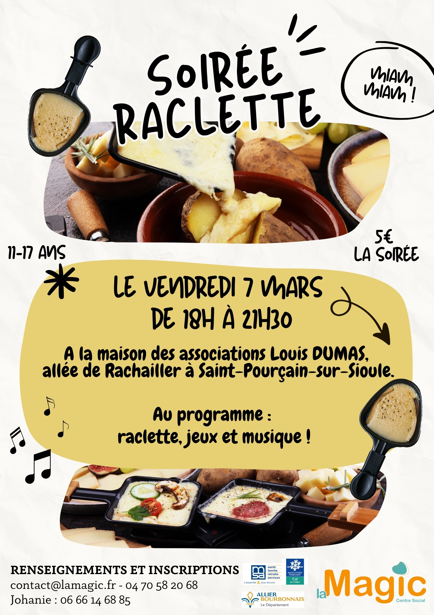 Soirée raclette de La Magic