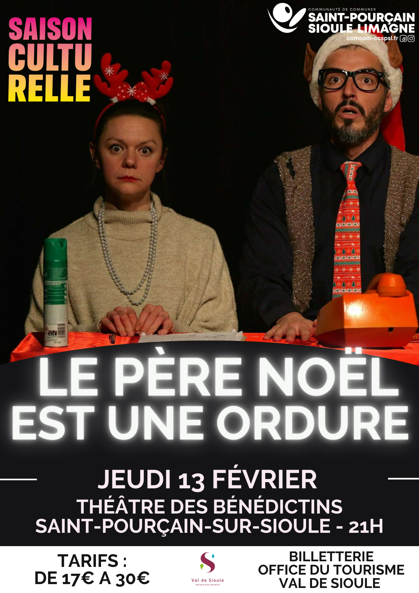 Pièce de théâtre « Le Père Noël est une ordure »