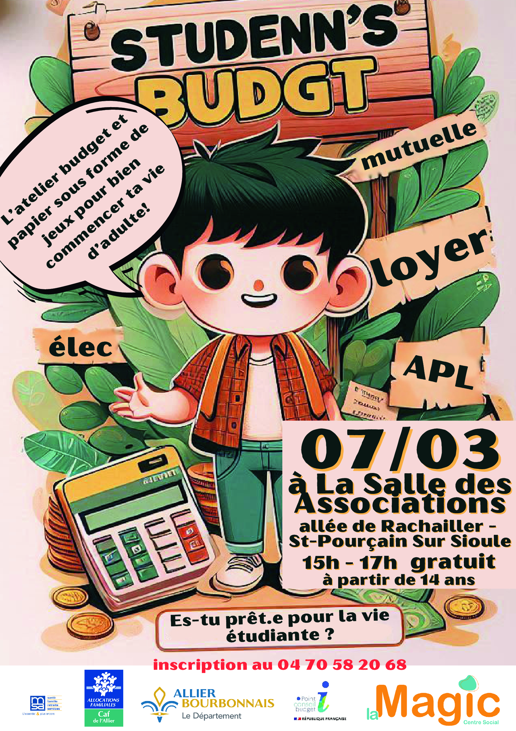 Atelier budget du centre social La MAGIC