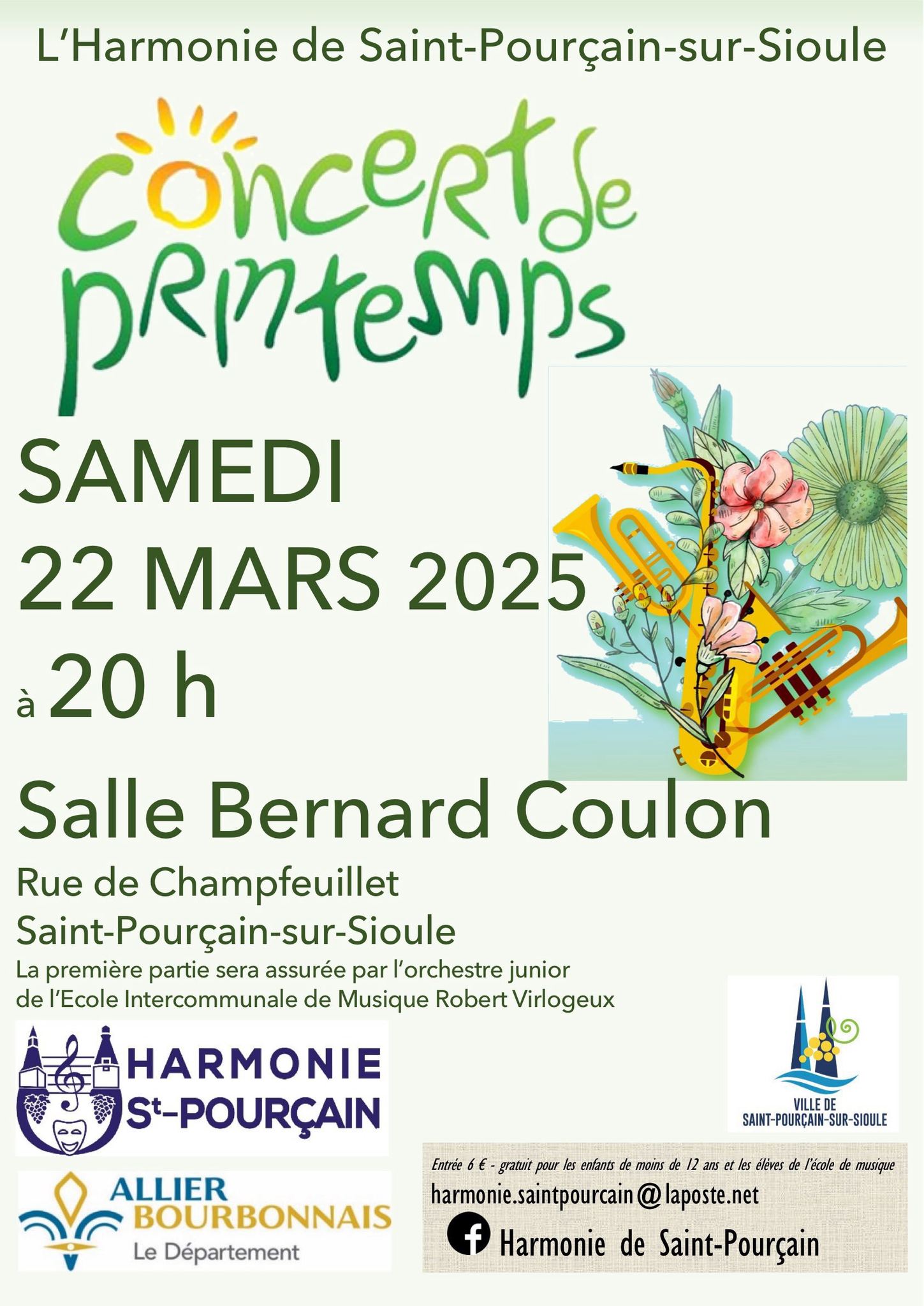 Concert de printemps de l’Harmonie de Saint-Pourçain
