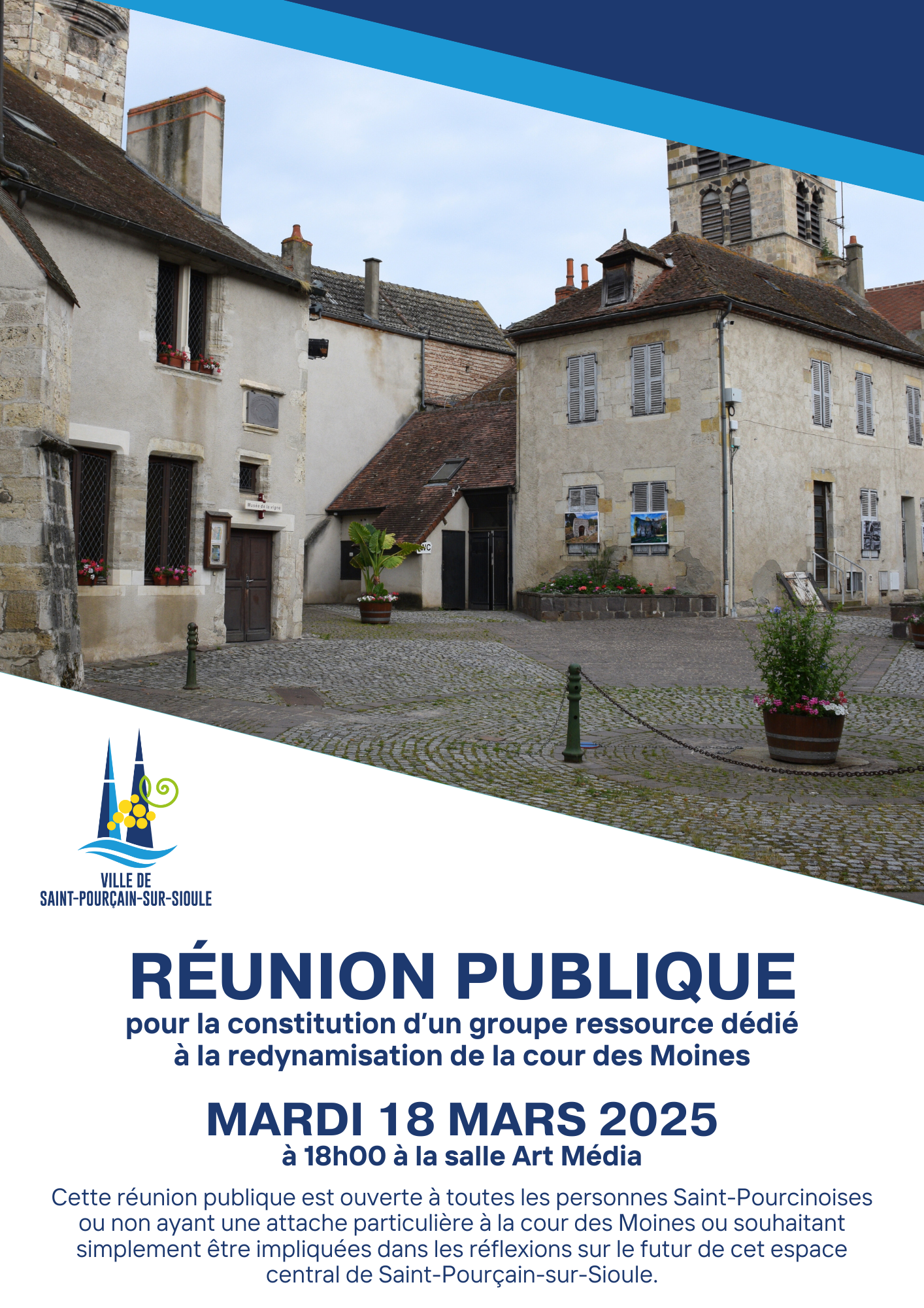 Réunion publique sur la cour des Moines