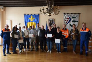 Remise des diplômes de premiers secours aux agents de la Ville