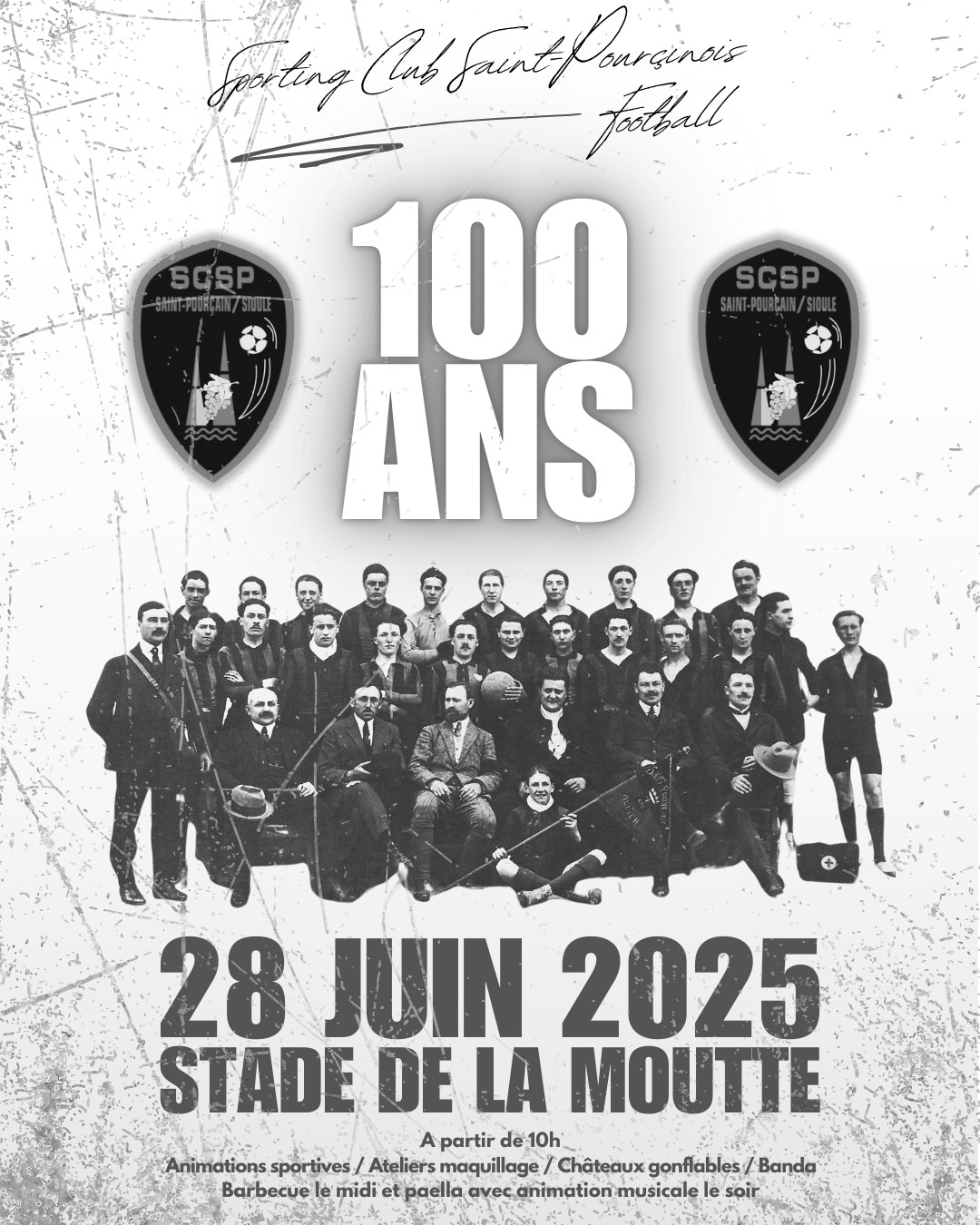 Anniversaire des 100 ans du SCSP Football