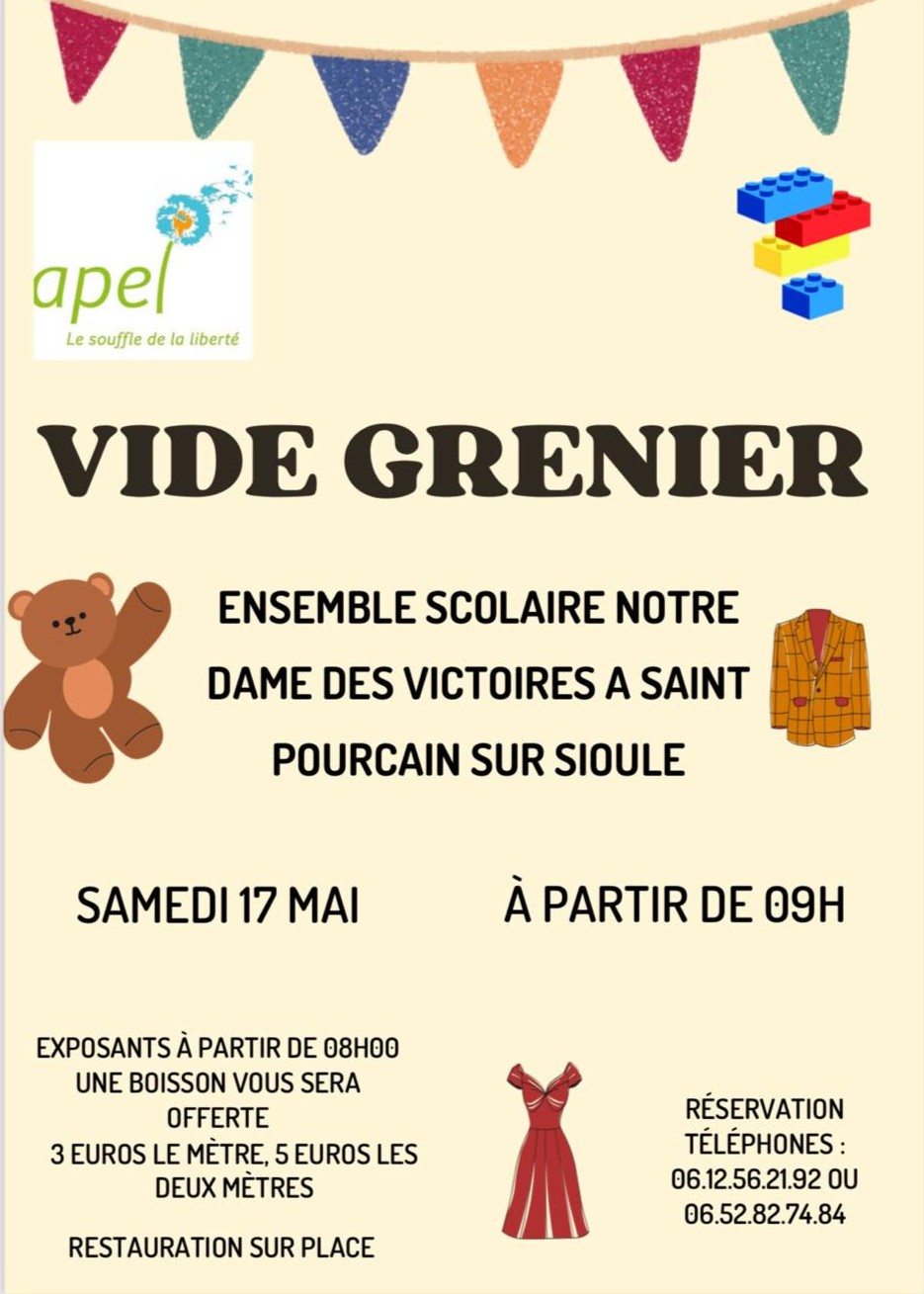 Vide grenier de l’APEL Notre-Dame-des-Victoires
