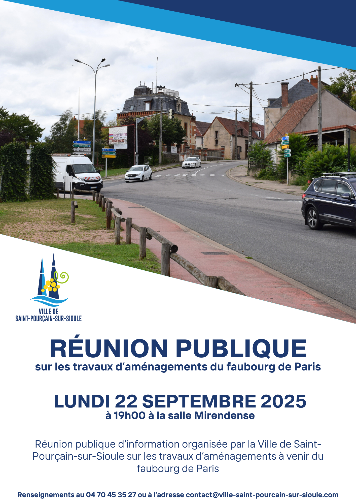 Réunion publique sur les travaux d’aménagements du faubourg de Paris