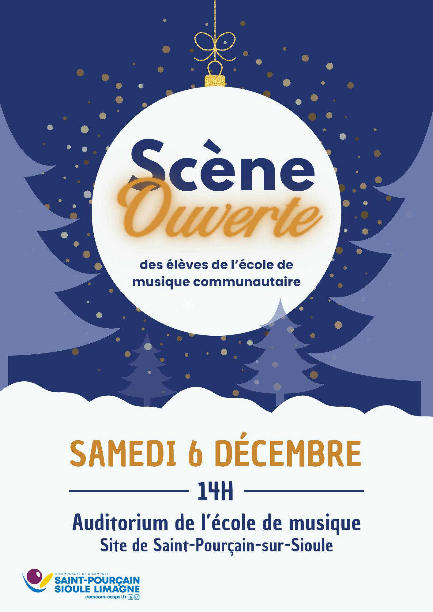 Concert « Scène Ouverte » de l’école de musique communautaire