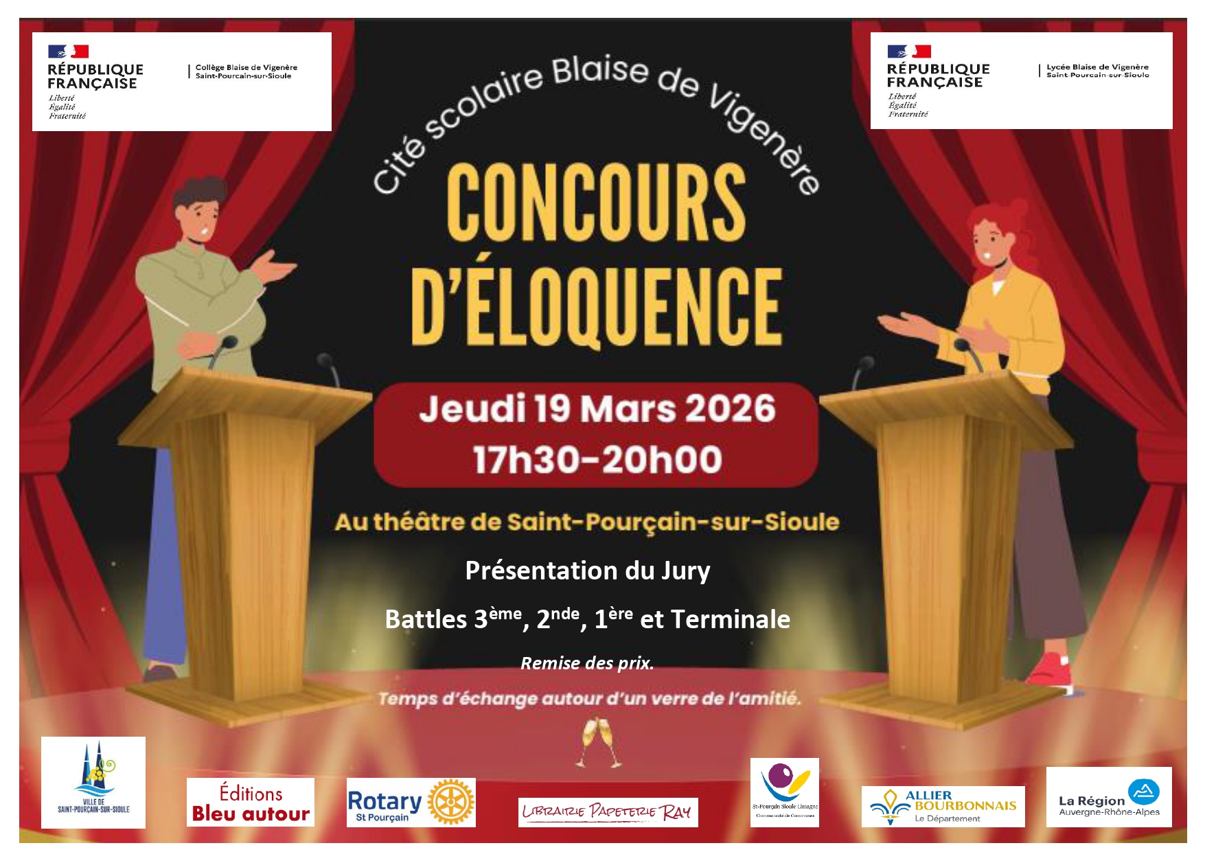 Concours d&rsquo;éloquence de la Cité scolaire