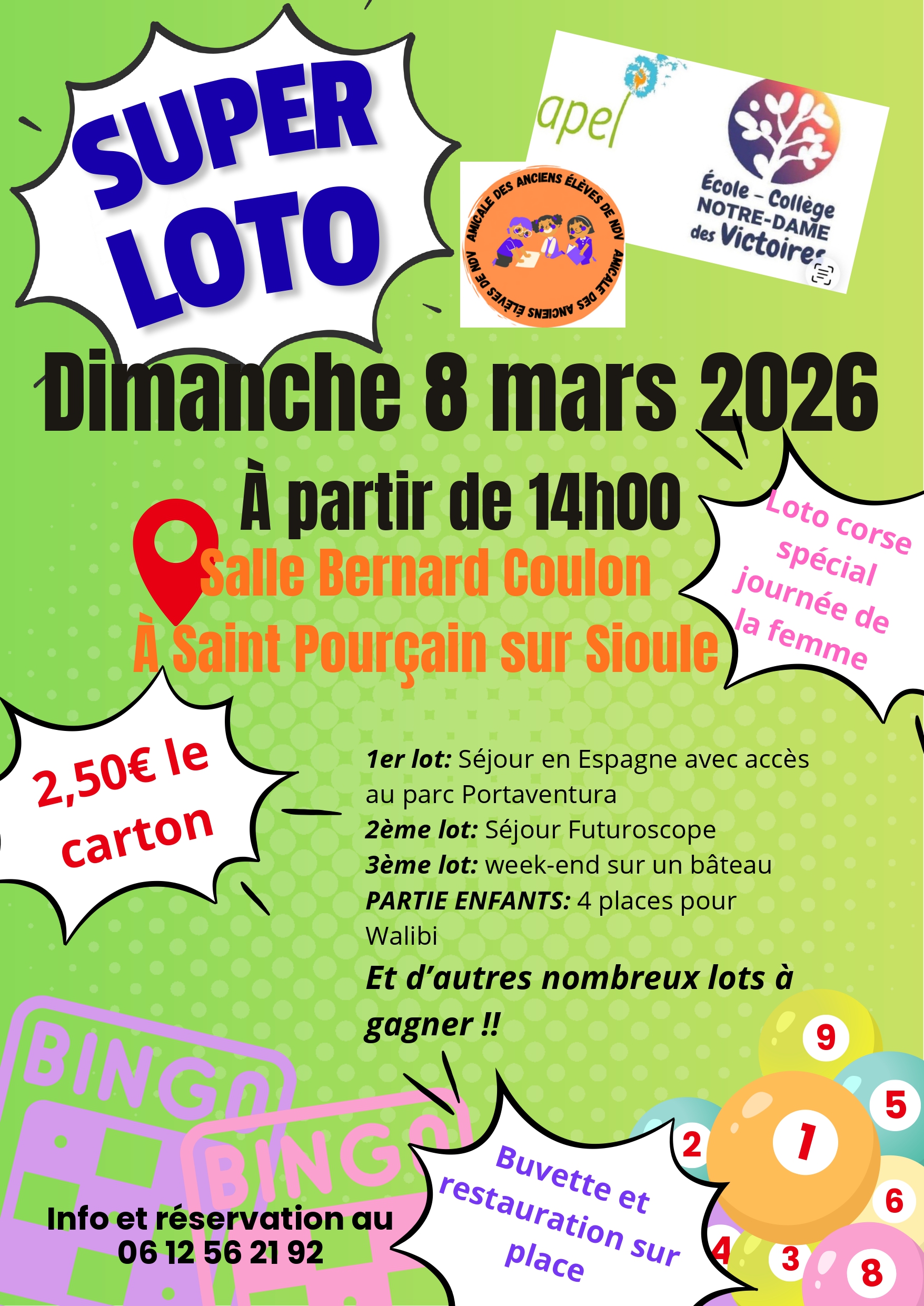 Loto de l&rsquo;APEL de Notre-Dame-des-Victoires