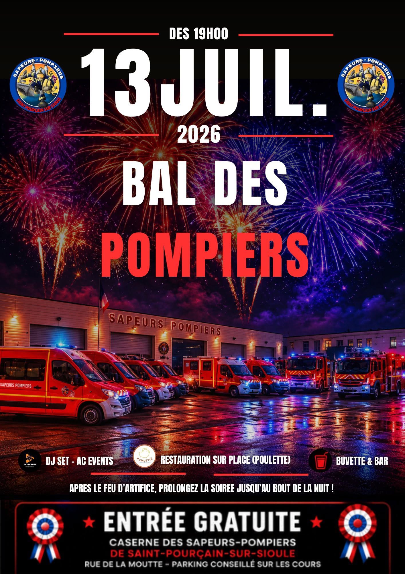 Bal des sapeurs-pompiers 2026