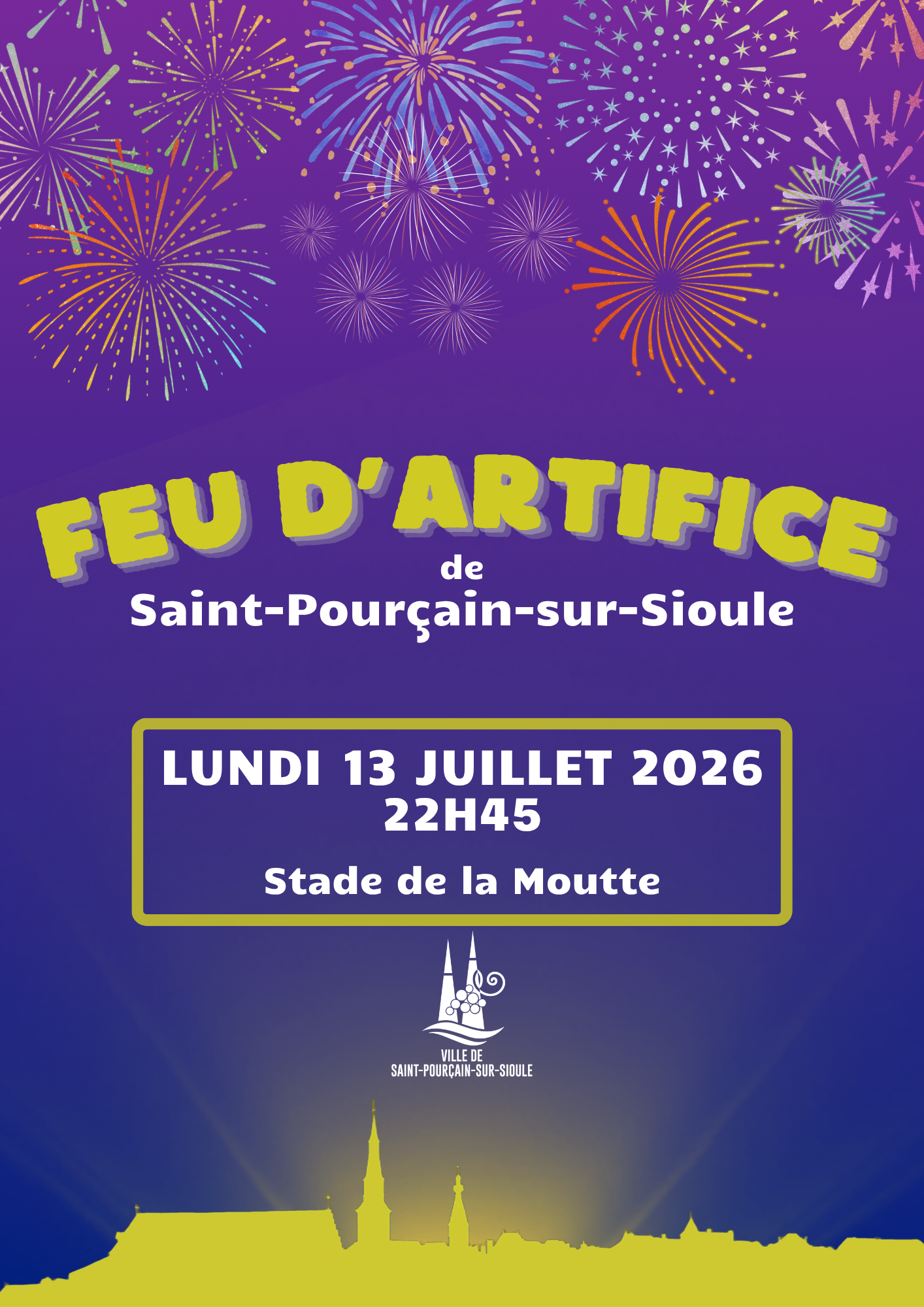 Feu d&rsquo;artifice du 13 juillet
