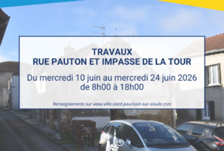 Travaux rue Pauton et impasse de la Tour