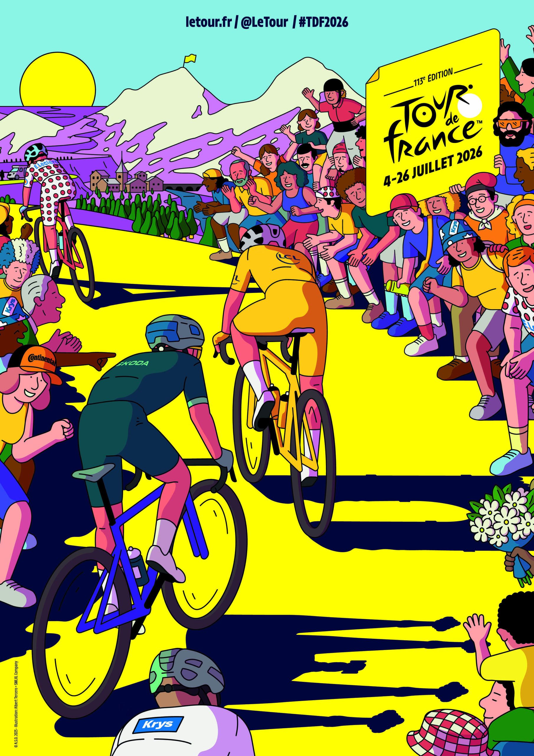 Passage de la 11ème étape du Tour de France 2026