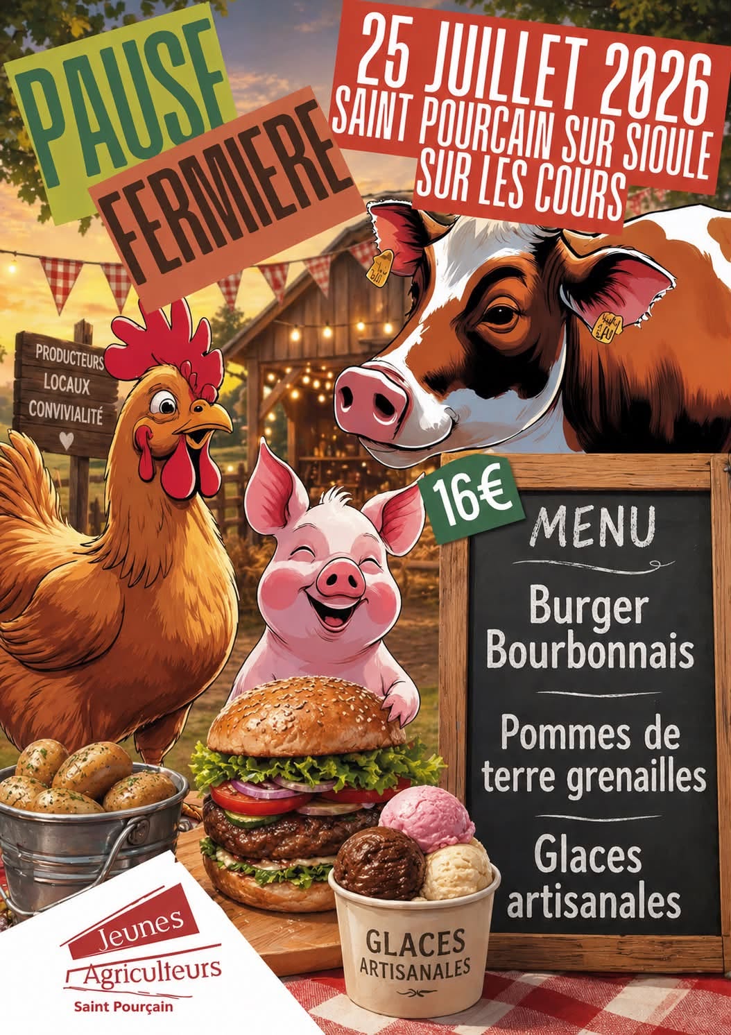 Pause fermière des Jeunes Agriculteurs de Saint-Pourçain