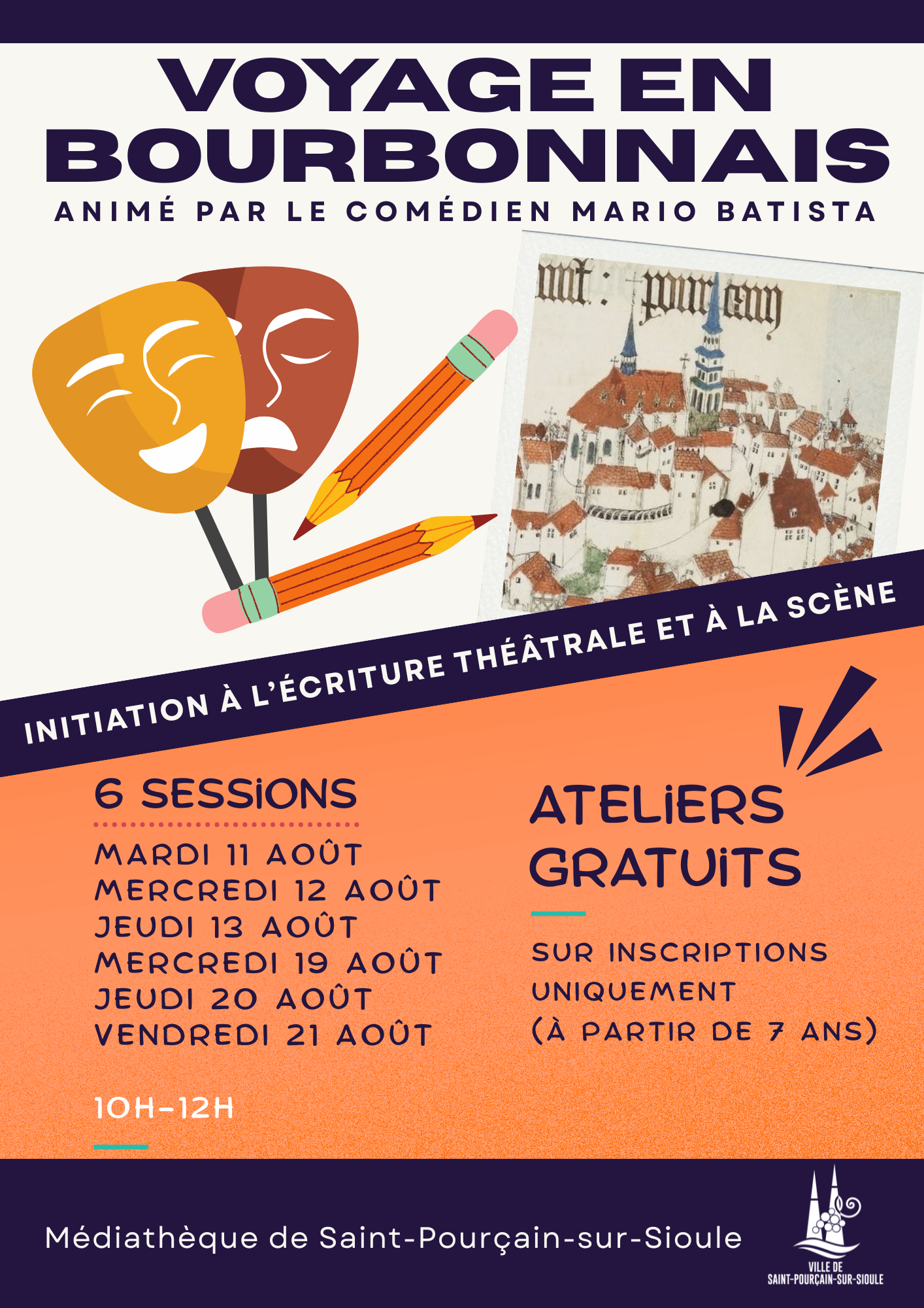 Initiation à l&rsquo;écriture théâtrale avec la Médiathèque