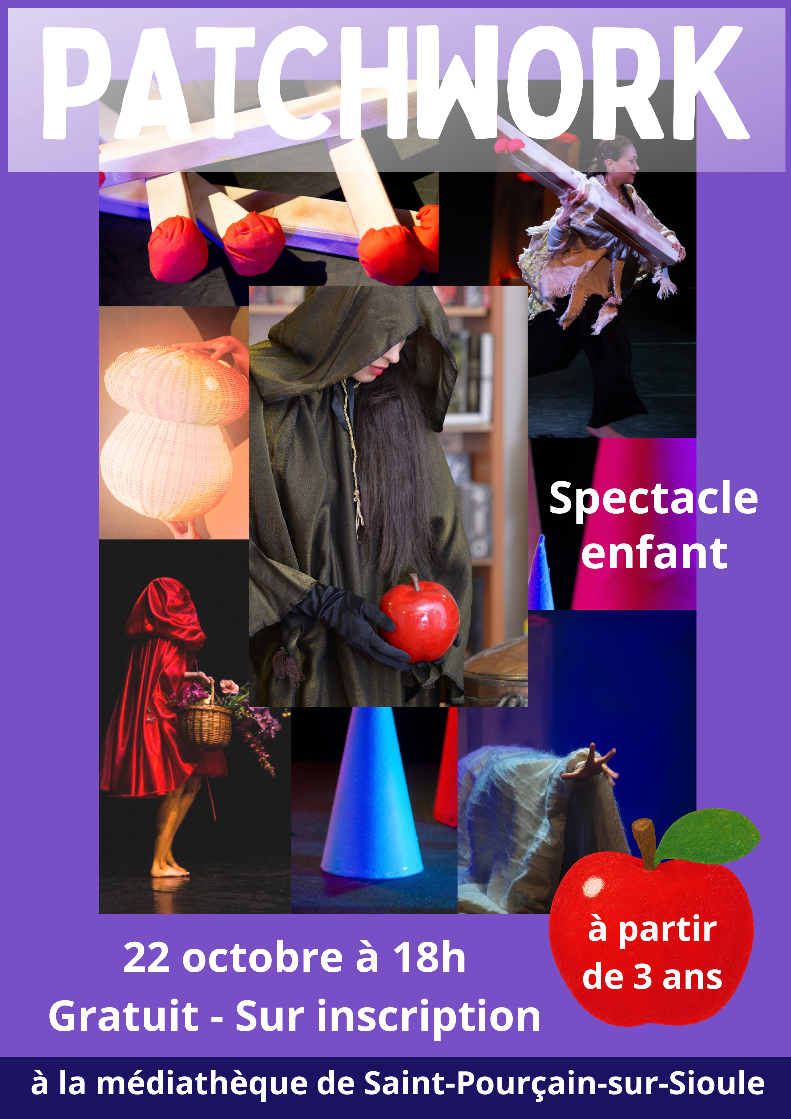 Spectacle pour enfants « Patchwork » à la Médiathèque